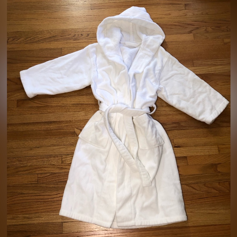Cozy White Kids PJ/Spa Robe